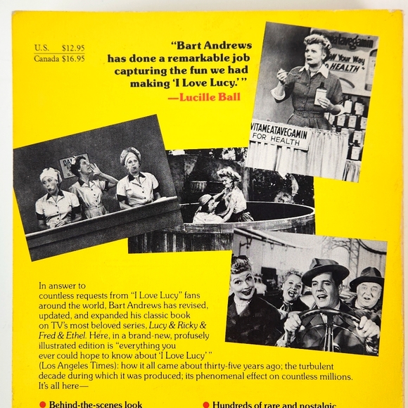 The I Love Lucy Book, Bart Andrews, Softcover, 422pp, EUC, 1985 Doubleday - Picture 3 of 16